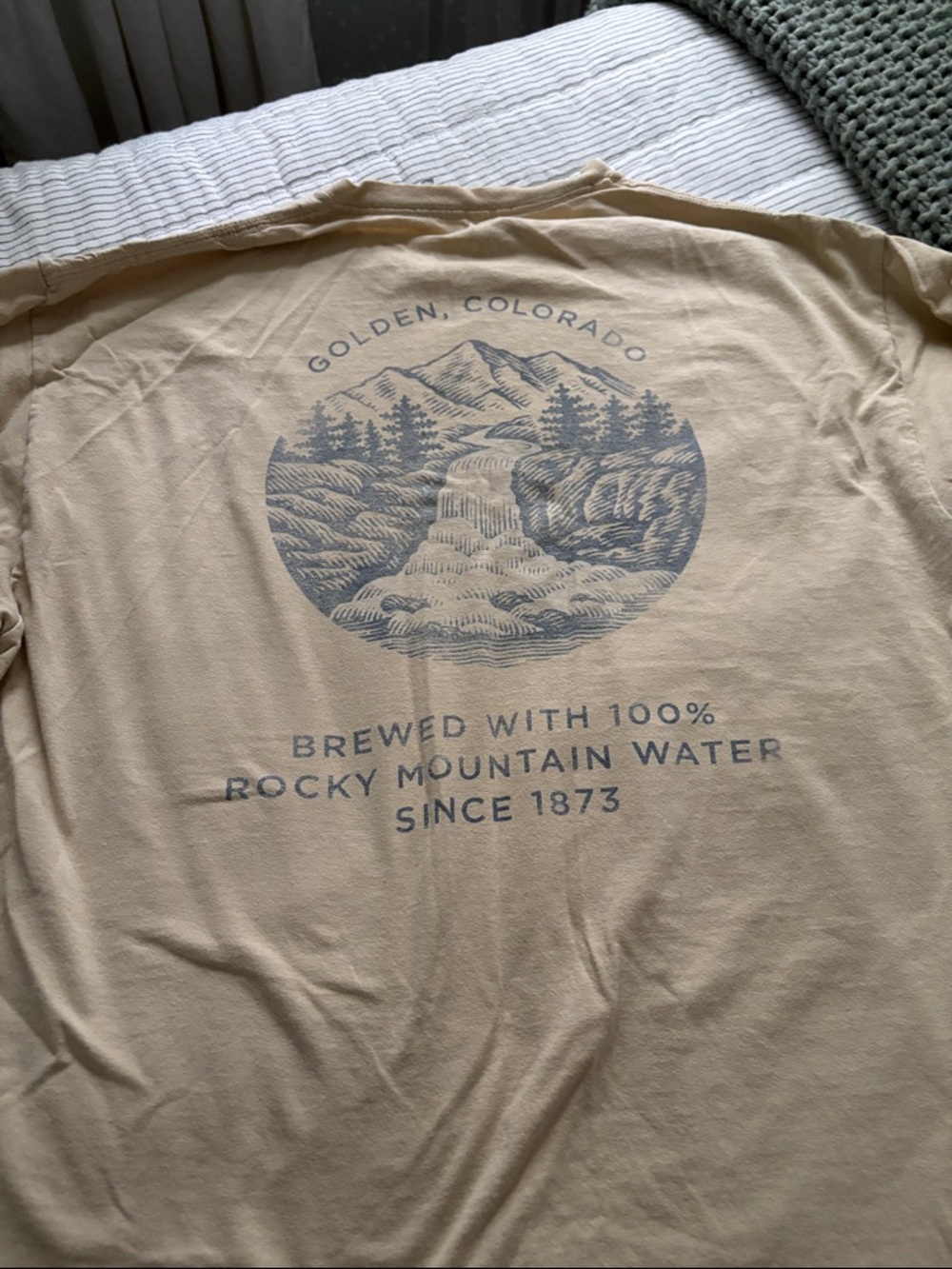 Golden Colorado Graphic Long Sleeve Shirt - Tan